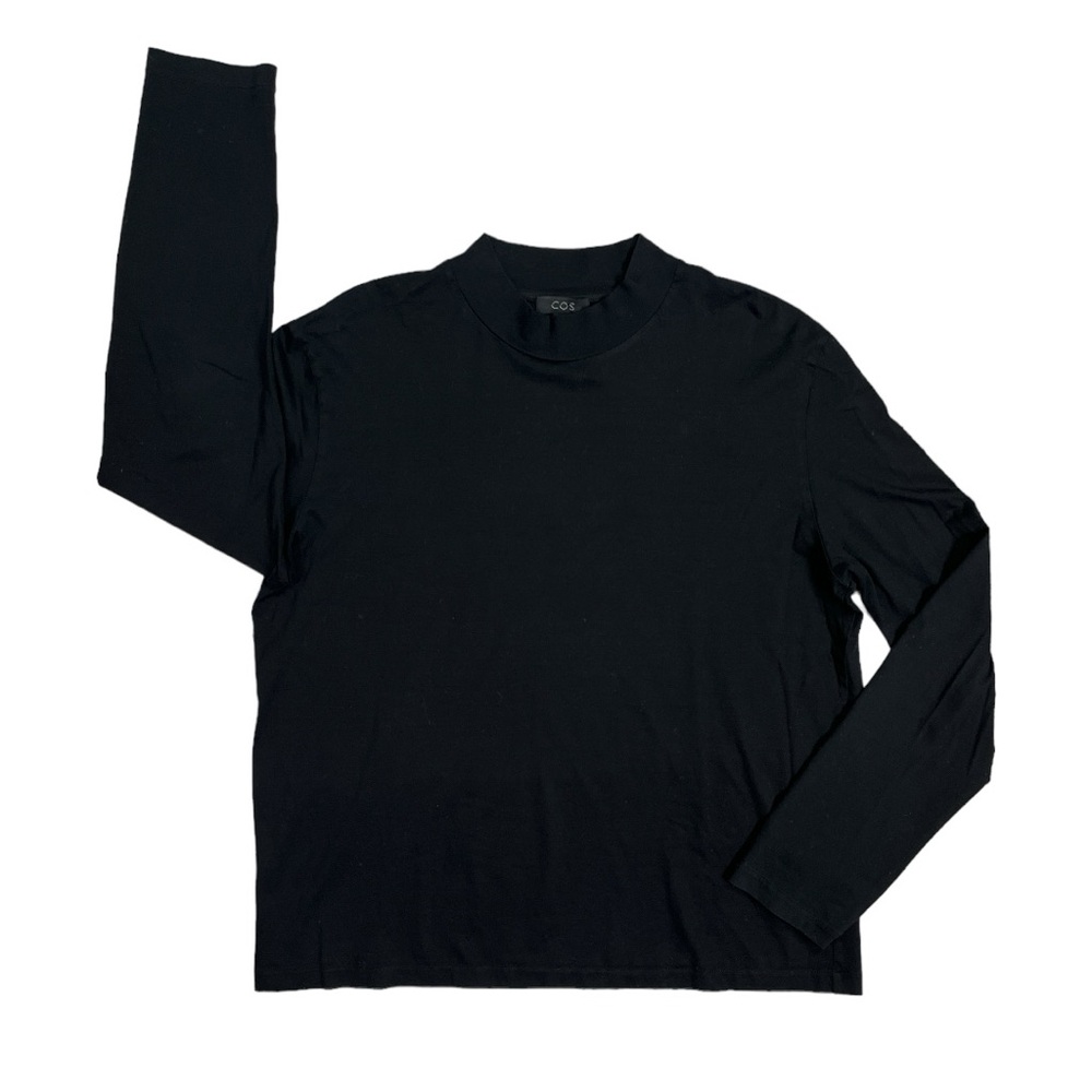 COS Black Long Sleeve Top